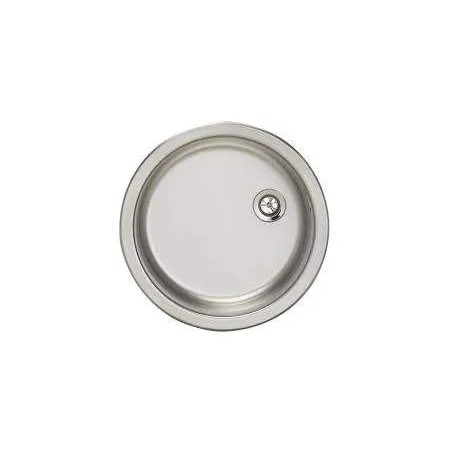 Cuve inox ronde à encastrer diamètre 450mm hauteur 150mm.