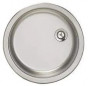 Cuve inox ronde à encastrer diamètre 450 mm hauteur 150 mm.