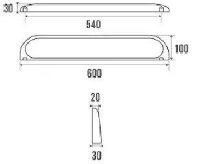 White Durofort washbasin shelf 60 cm.