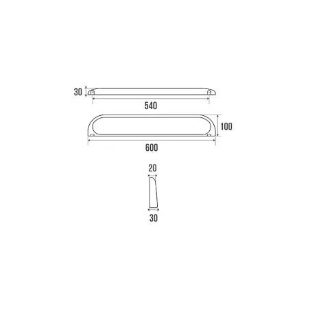 White Durofort washbasin shelf 60 cm.