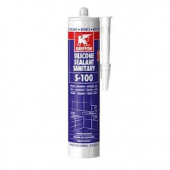 Caoutchouc silicone 300ml, blanc S100, base acétique