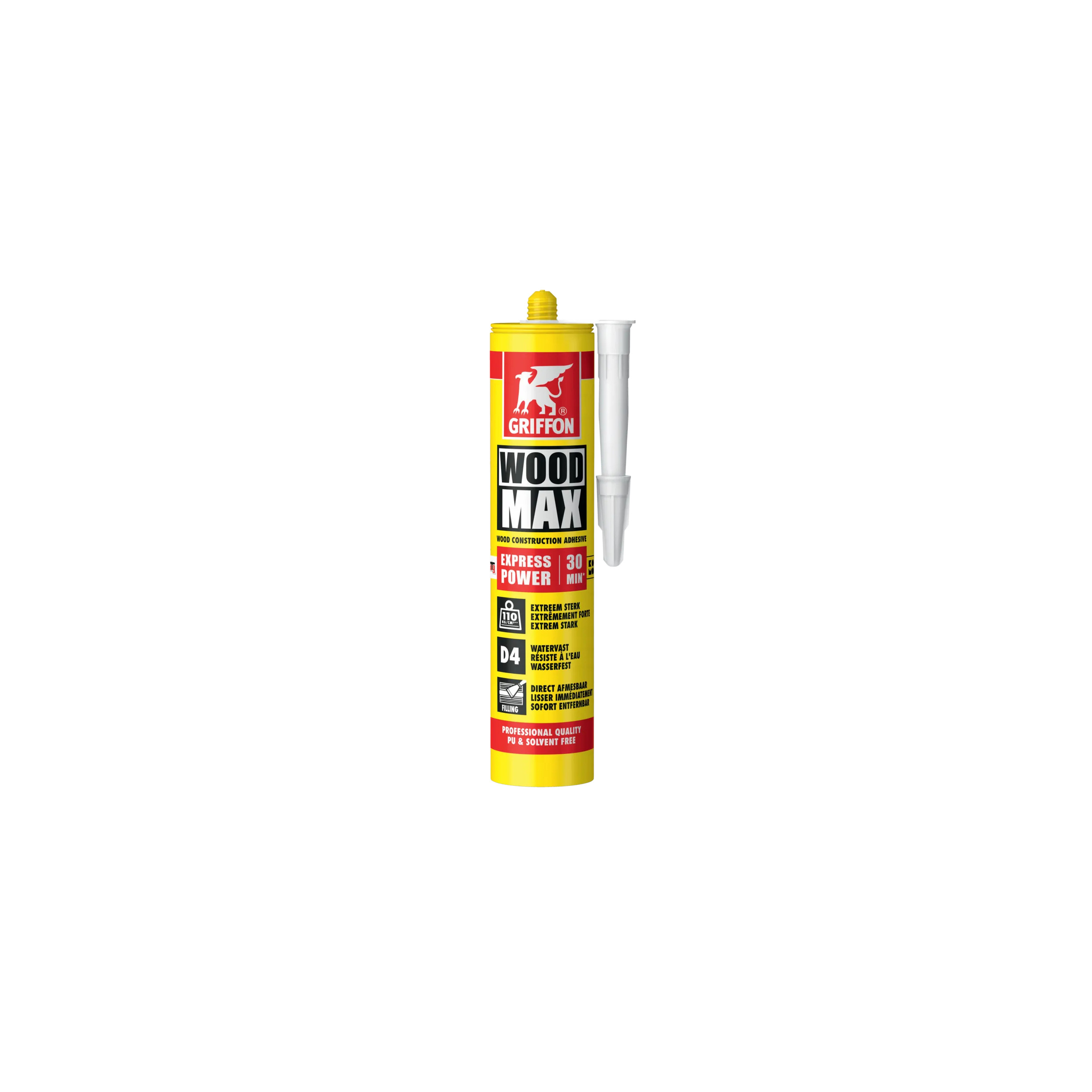 Pegamento para madera sin disolventes y sin PU, 380g, WOOD MAX EXPRESS