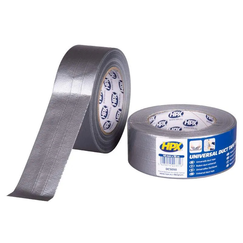 Selbstklebendes Leinwandband silber 48m x 50m DUCT TAPE 1900