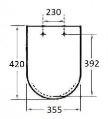 ROCA Dama compact 392, con freno a caduta silencio