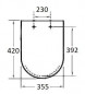 Abattant ROCA Dama compact 392, avec frein de chute silencio, blanc