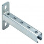 Bracket zinc plated finish 41x41mm, length 500mm