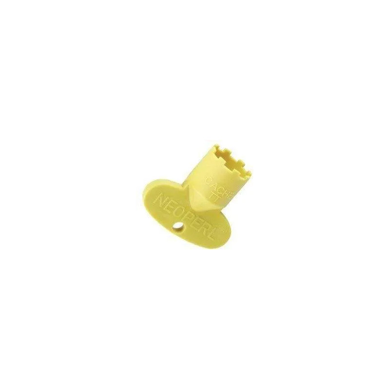 Yellow plastic key for 16.5x100 male integrated aerator