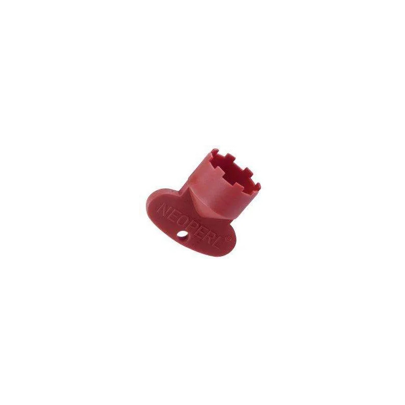 Red plastic key for 21.5x100 male integrated aerator