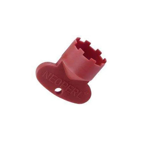 Llave plástica roja para el aireador integrado macho 21.5x100