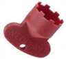 Chiave in plastica rossa per aeratore integrato maschio 21,5x100