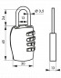 BORA BORA 30 padlock, changeable combination