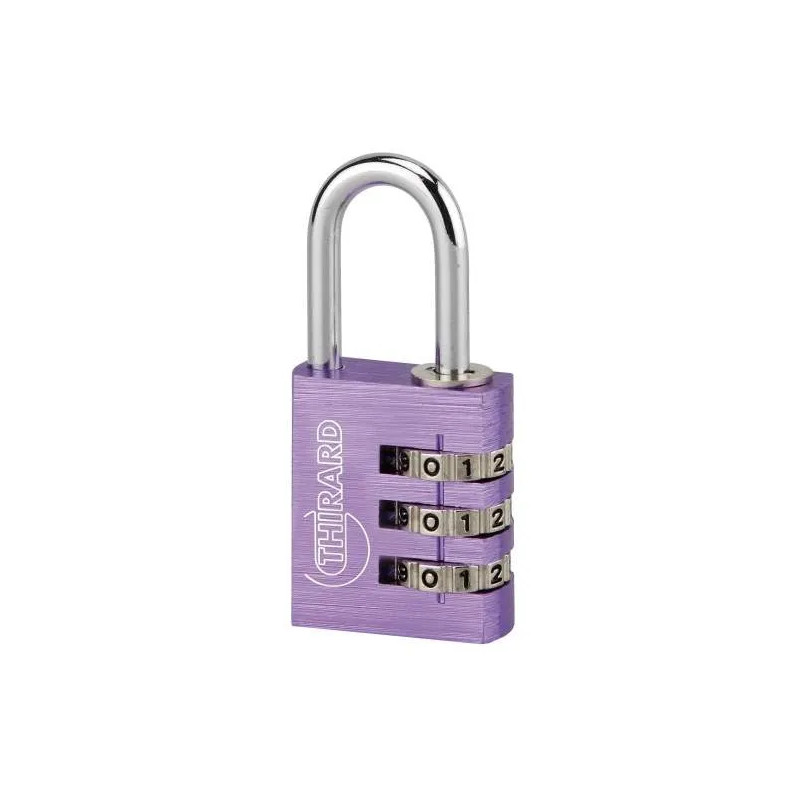 Aluminium padlock, maximum code 40mm, with combination