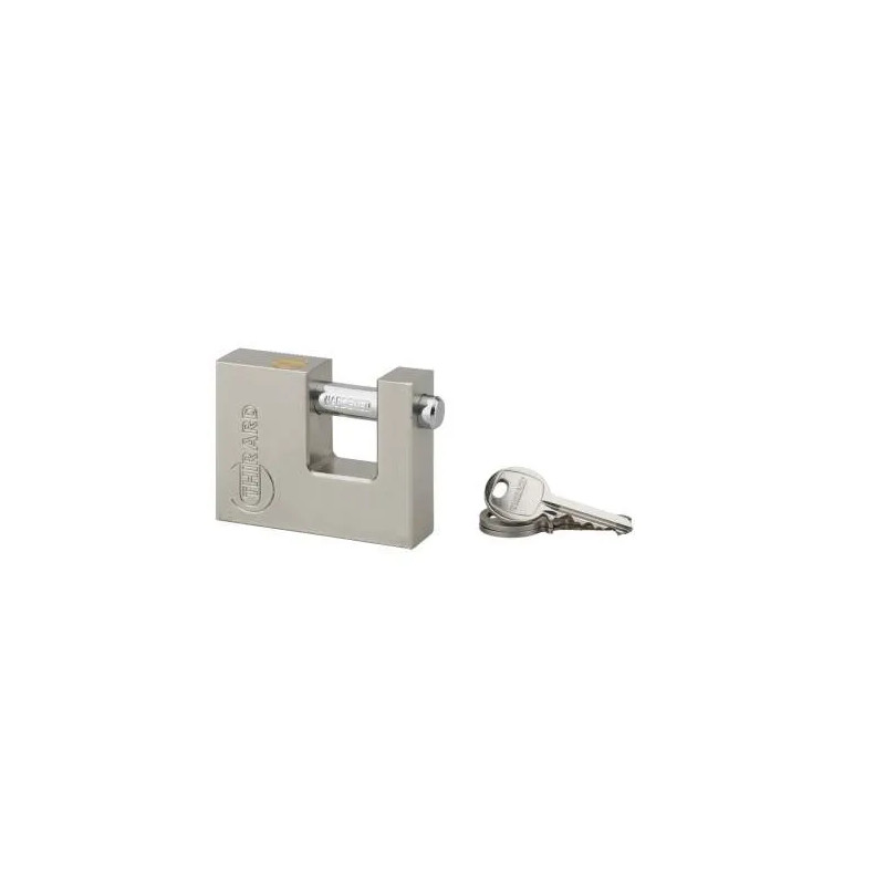 LAND padlock 70mm, steel shackle, 2 keys