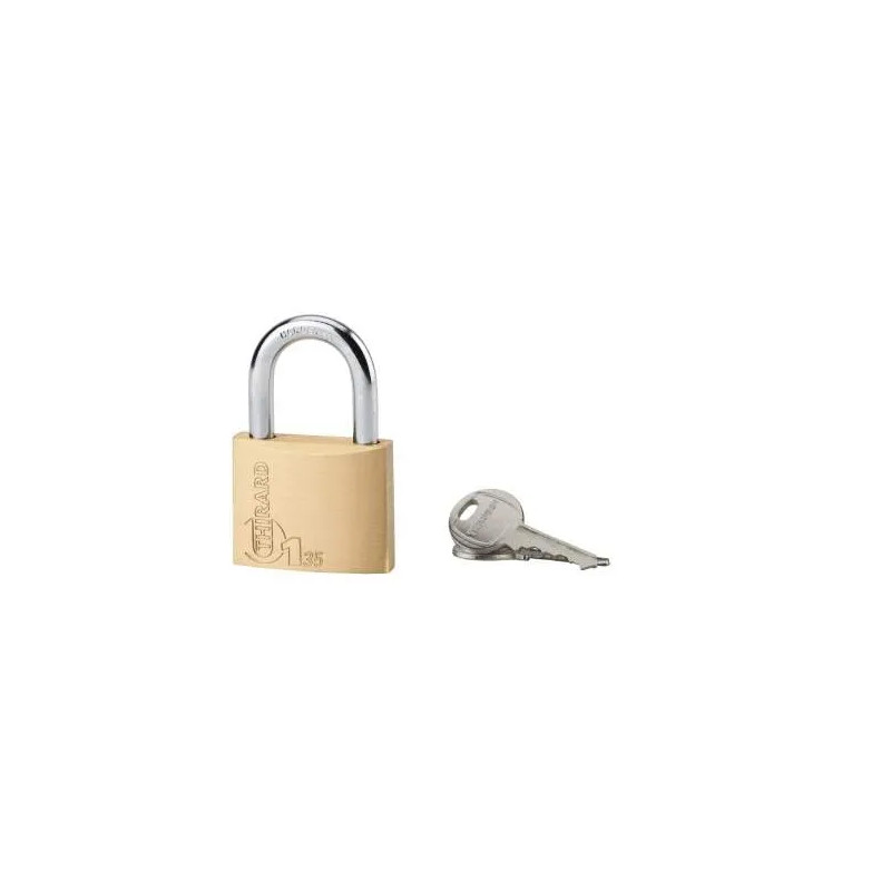 Padlock Type 1, 35mm, steel shackle, 2 keys