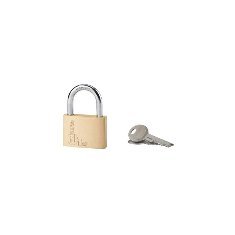 Padlock Type 1, 45mm, steel shackle, 2 keys