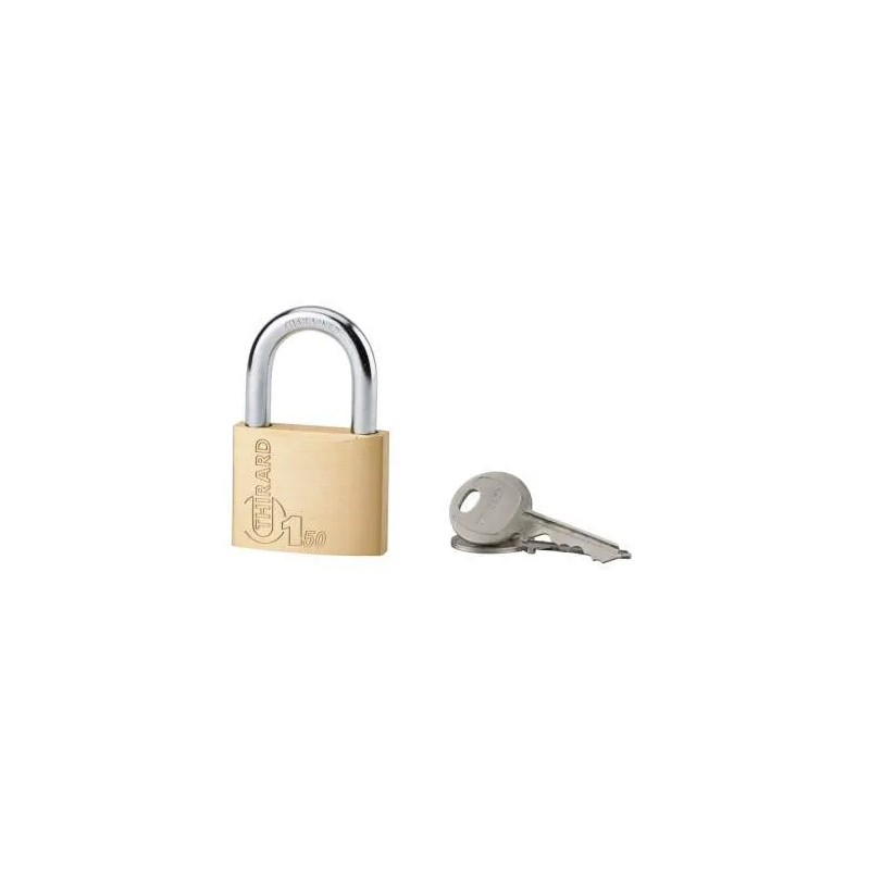 Padlock Type 1, 50mm, steel shackle, 2 keys