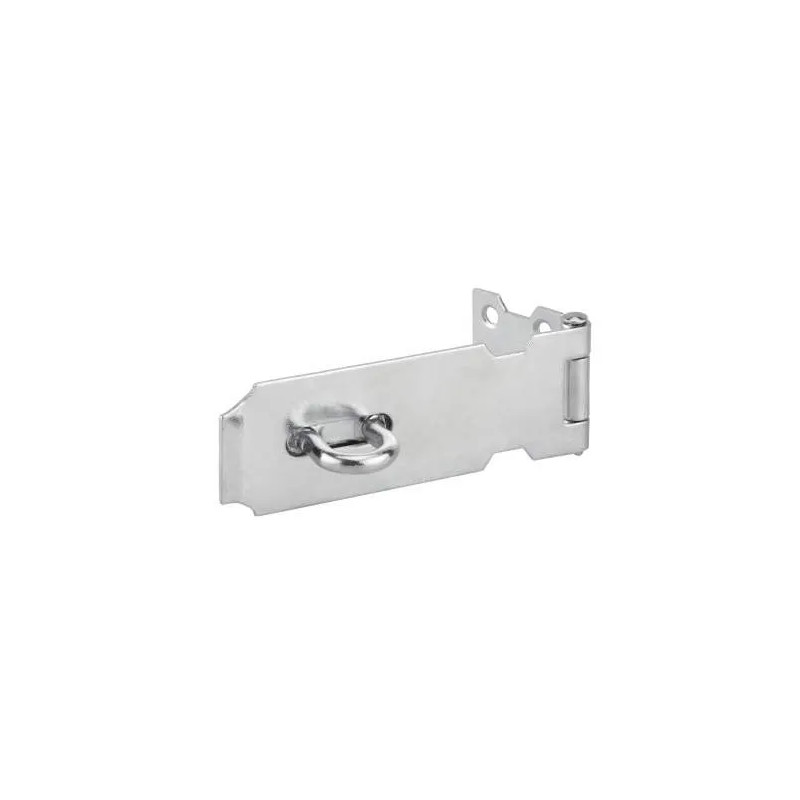 Zinc plated steel padlock holder, 125mm