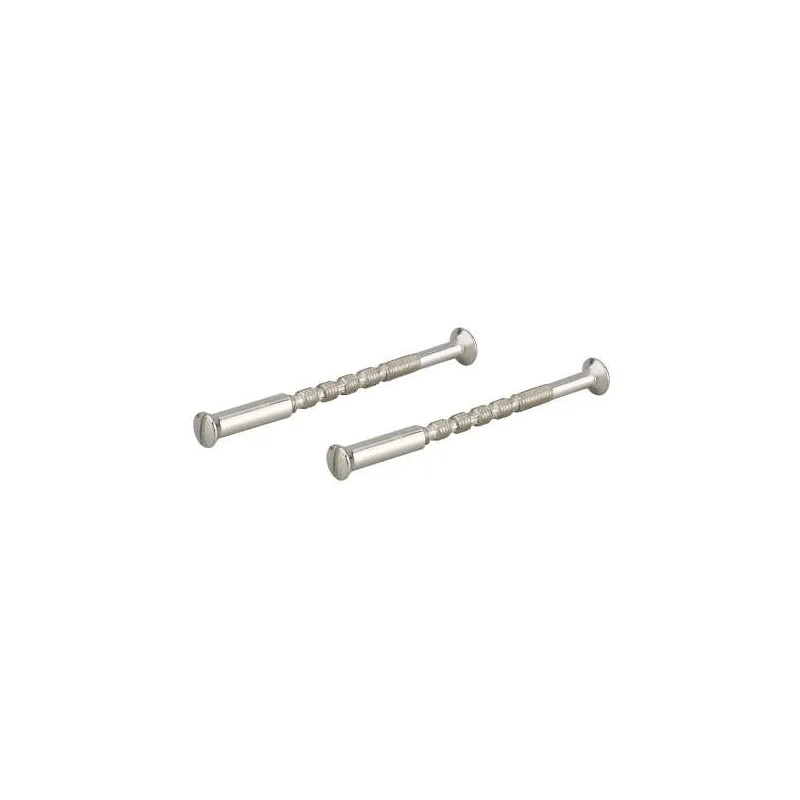 Set of 2 break-off screws with sockets M4x50, nickel-plated