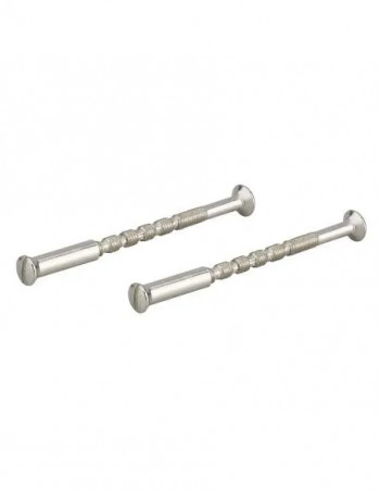 Set of 2 break-off screws with sockets M4x50, nickel-plated