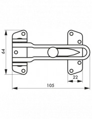 Entrebâilleur de sécurité pour porte, ECO, nickelé