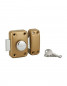 Lock APACHE, knob and cylinder, 45mm, gold epoxy, 3 keys