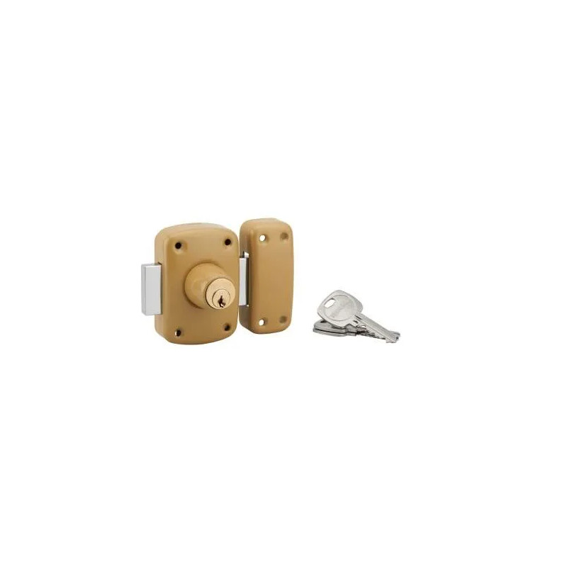 Cylinder lock 45mm, epoxy bronze, 3 keys