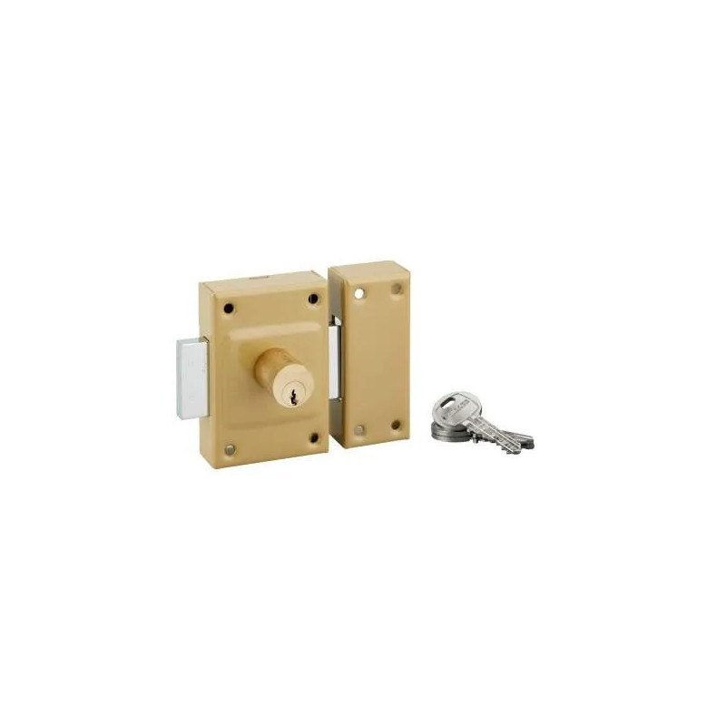 Standard safety lock with double cylinder 40mm, epoxy bronze,