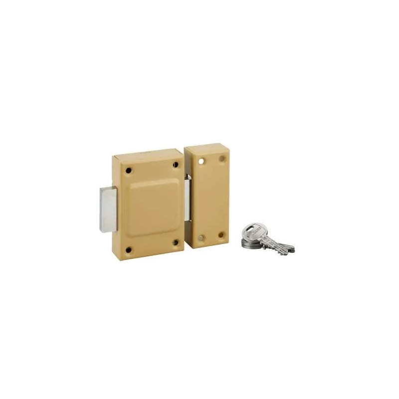 Cylinder lock without knob 40mm, epoxy bronze