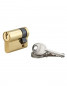 Brass half cylinder, 30x10, 3 keys BB1