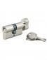 PROFILE STD cylinder with knob, nickel-plated brass, 30x30 mm, 3 keys