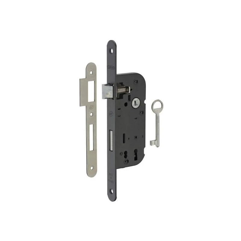 Mortice lock, 40mm axis, BR half turn bolt, 1 key