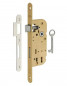 Mortice lock, 40mm shaft, BR latch, bronze, 1 key