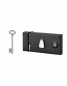 Surface deadbolt lock, 1/2 turn, 140x82mm, left, 1 key