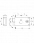 Surface deadbolt lock, 1/2 turn, 140x82mm, left, 1 key