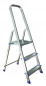 VERITT steel/aluminium 3-step stepladder