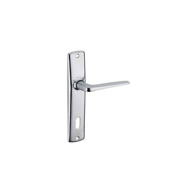 Door handle Ares chrome, E165, with hole for key BB2