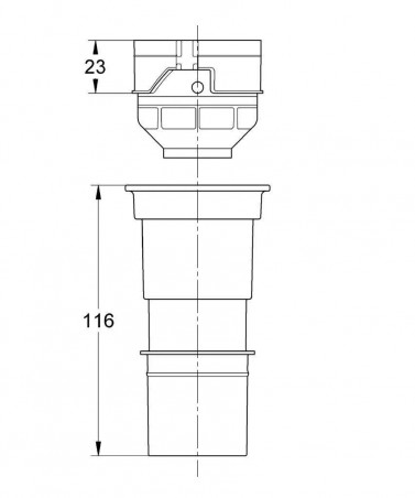 Adaptateur 4.5 litres pour réservoir Grohe GD2