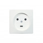 White power socket, 2 poles plus earth, 20A 