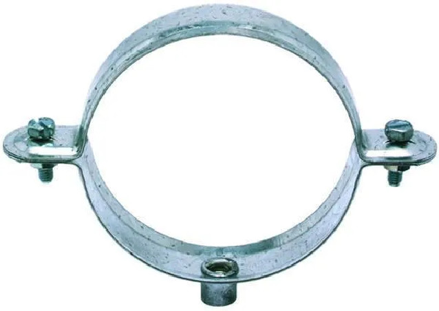 Collar de bajante galvanizado con un diámetro de 110 mm