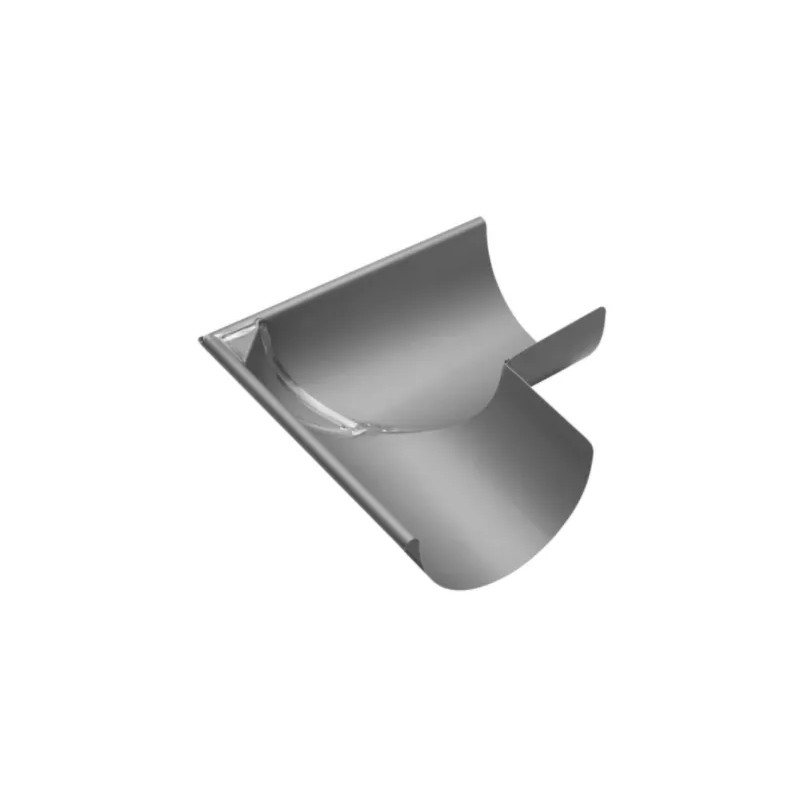 Welded half round external angle, zinc, 33