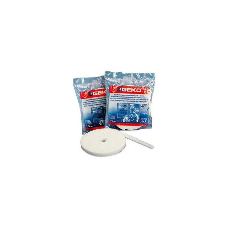 White adhesive foam gasket, 12mm x 10m (2x5m)