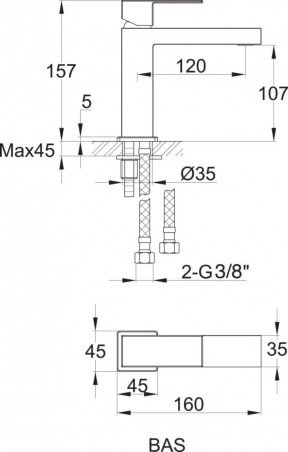 Tiffany Sink Mixer: Swivel spout, satin nickel