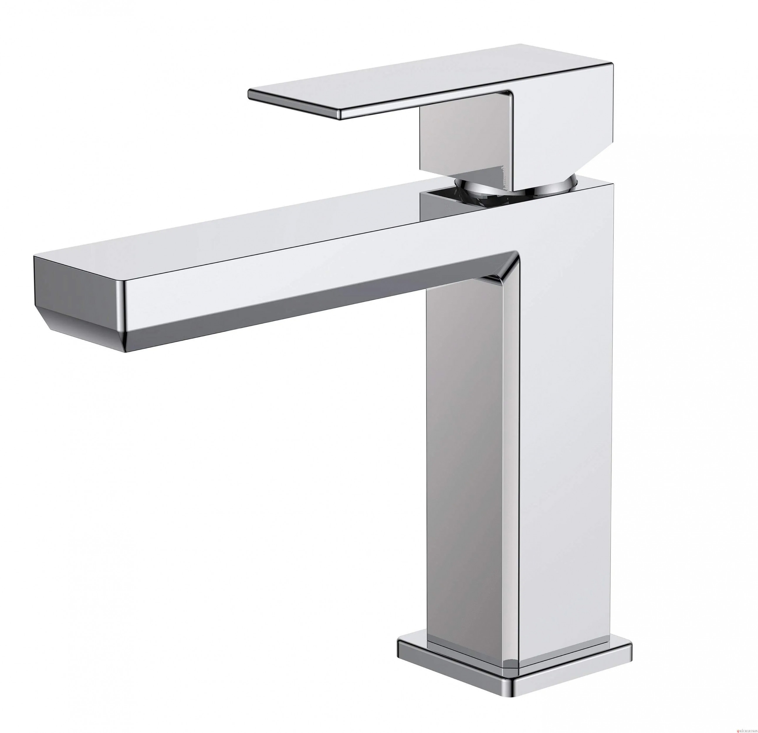 Tiffany Sink Mixer: Swivel spout, satin nickel