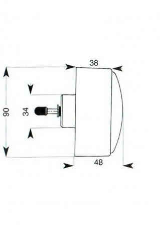 Réservoir dissimulé \"TUBCHASS\" 6L avec bouton encastré pour cloison de 20 à 100 mm