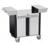 CarrelloCOMBOper plancha 60 in acciaio inox e nero ENO