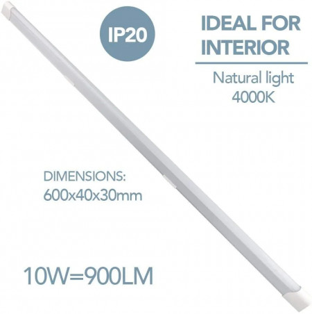 Cinta de luz LED de 10w para interiores, 600mm