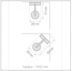 Columna de ducha de aluminio TOTMY, mecánica