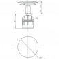 Quick-Clac cartridge for Nano series drain with dome