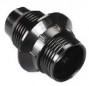 E14 black threaded socket, with ring, diameter 10, 6W, 2A, 250V