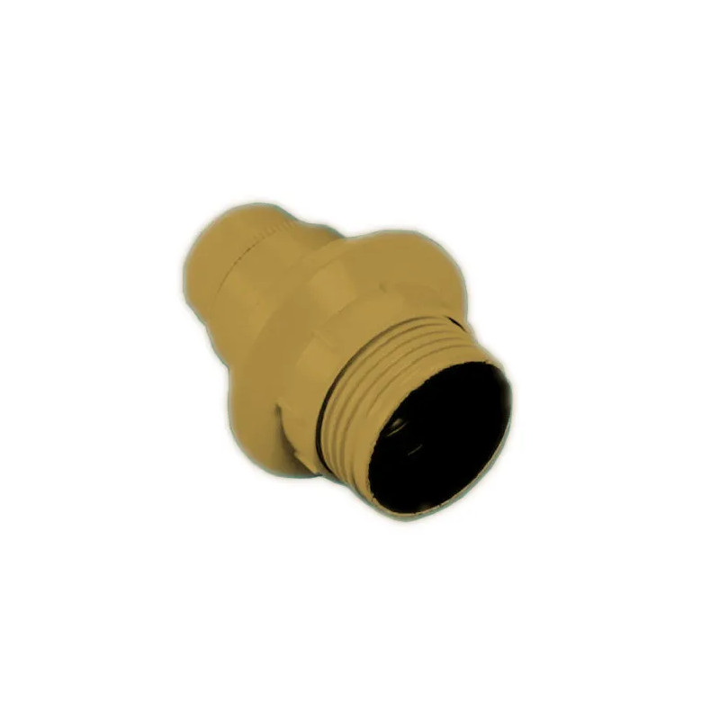 E14 gold threaded socket, with ring, diameter 10, 6W, 2A, 250V